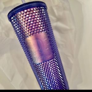 DISNEYLAND Anniversary Studded Blue Starbucks Tumbler Cup 2021